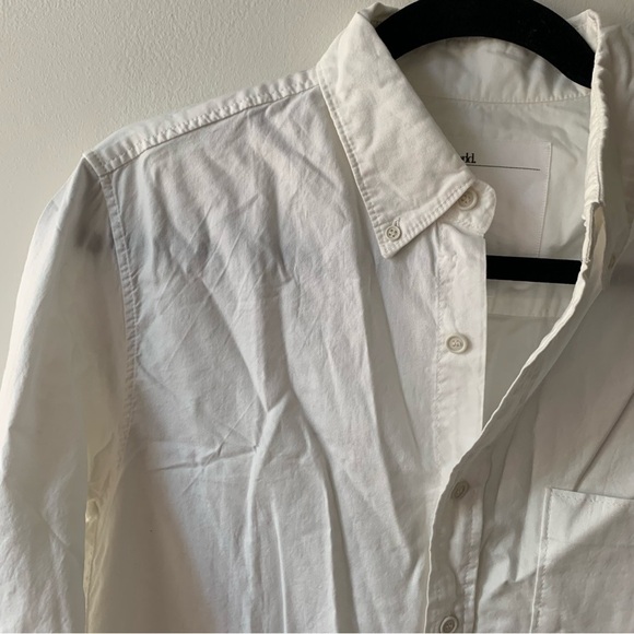 Entireworld Slim-Fit Button-Down Organic Cotton Oxford Shirt Type A‎ Version 2 - Picture 5 of 6